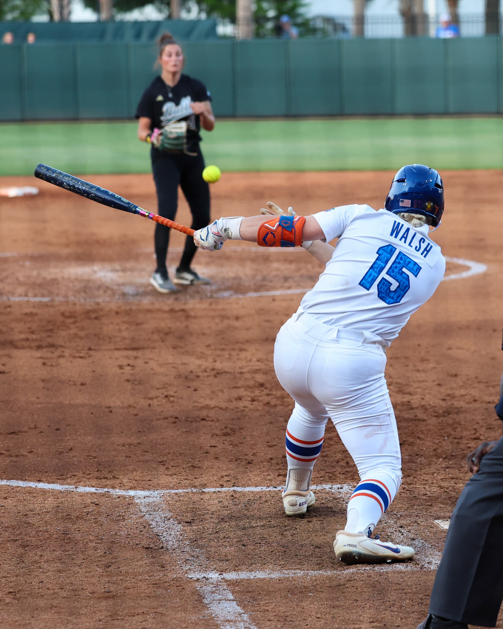 during the Gators' game against the Bulls on Wednesday, April 23, 2025 at Katie Seashole Pressly Softball Stadium in Gainesville, FL / UAA Communications photo by Morgan Hurd