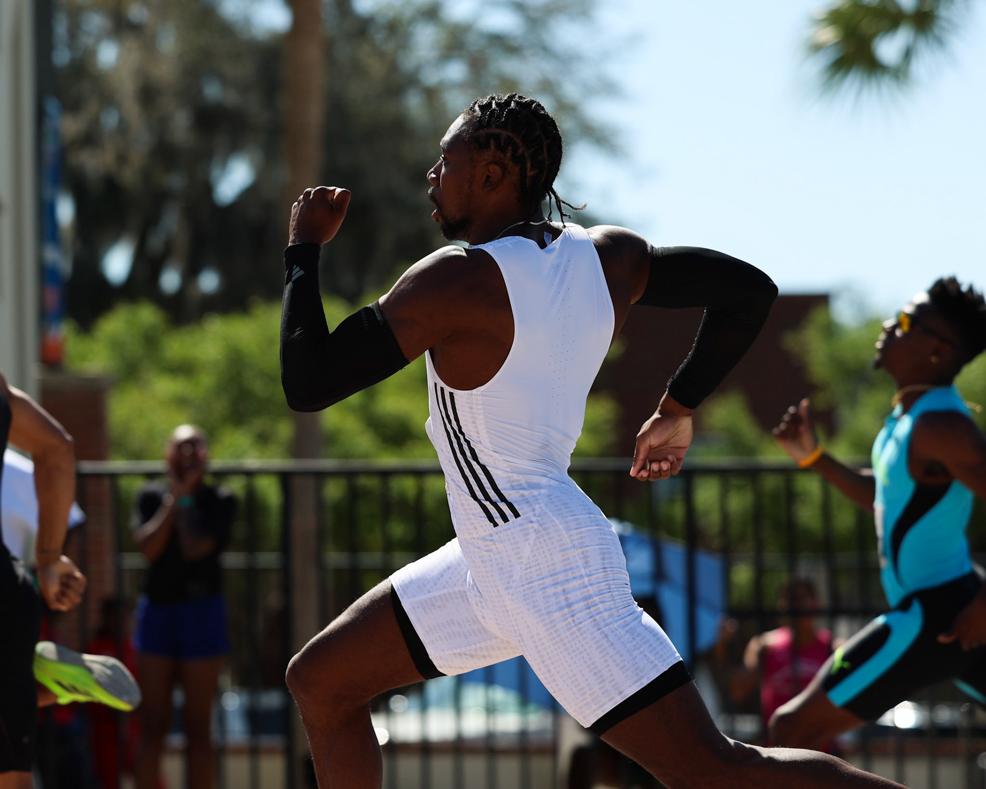 during the Tom Jones Memorial on Saturday, April 19, 2025 at Percy Beard Track at James G. Pressly Stadium in Gainesville, Fla. / UAA Communications photo by Morgan Hurd