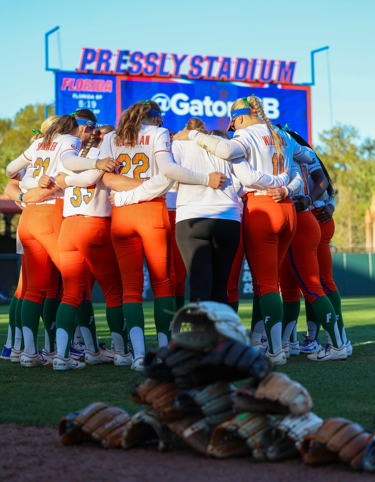 during the Gators' game against the Longhorns on Monday, March 17, 2025 at Katie Seashole Pressly Softball Stadium in Gainesville, FL / UAA Communications photo by Morgan Hurd