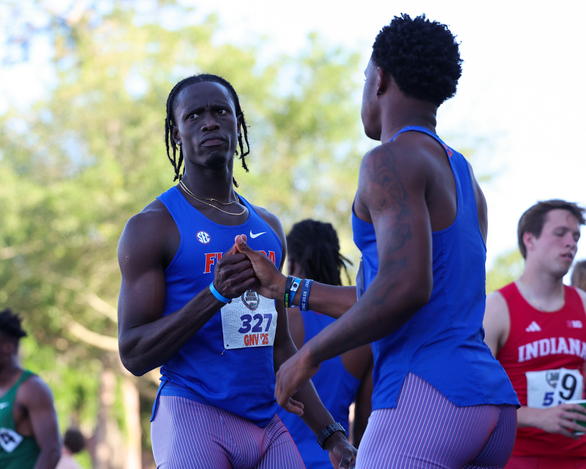 during the Tom Jones Memorial on Saturday, April 19, 2025 at Percy Beard Track at James G. Pressly Stadium in Gainesville, Fla. / UAA Communications photo by Morgan Hurd