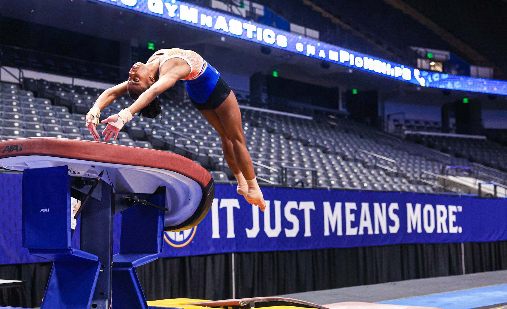during the Gators' SEC practice day on Friday, March 21, 2025 at Legacy Arena in Birmingham, AL / UAA Communications photo by Morgan Hurd