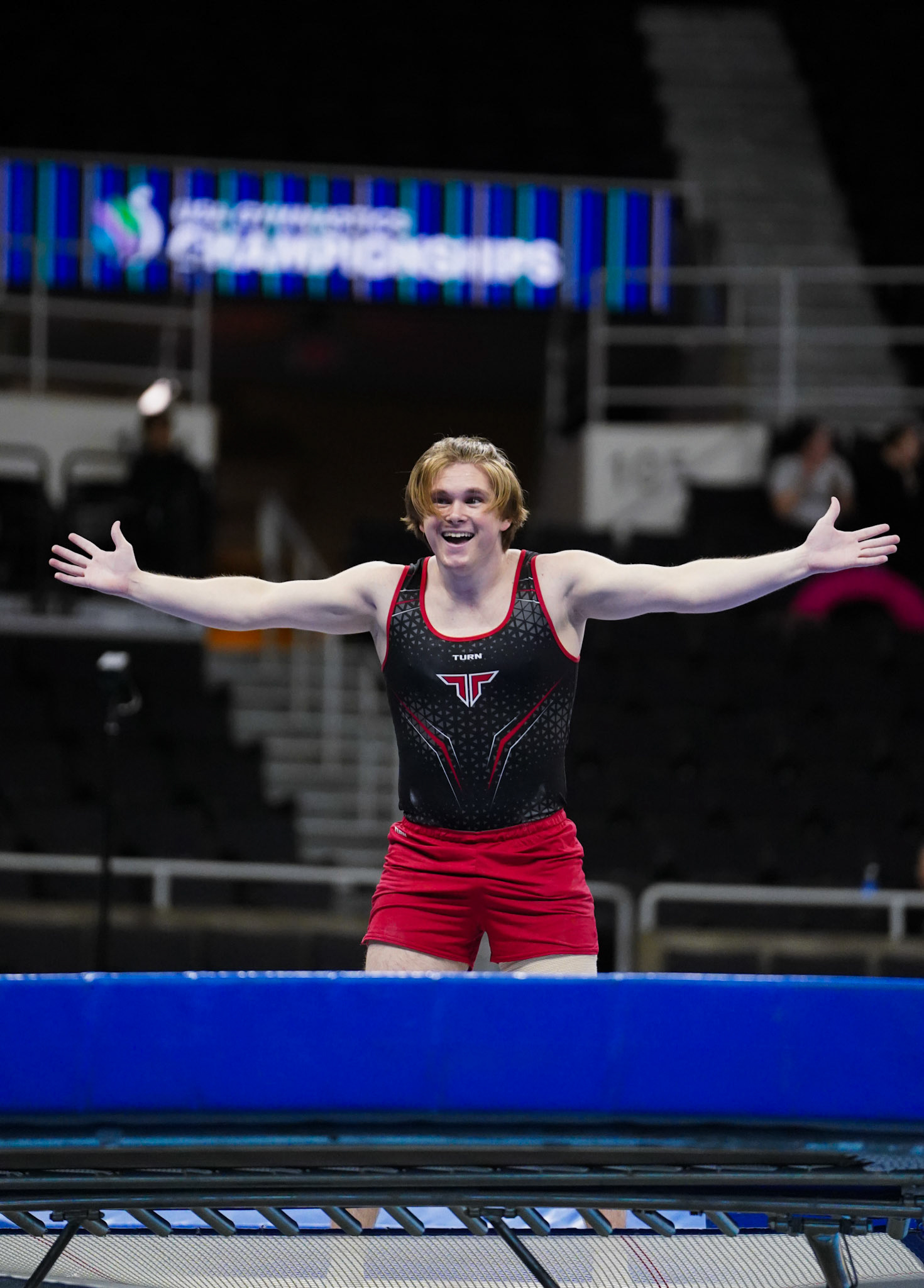 T&amp;T Qualifications during the 2025 USA Gymnastics Gym Champs on Thursday, June 19, 2025 at Amica Mutual Pavilion in Providence, RI /  photo by Morgan Hurd