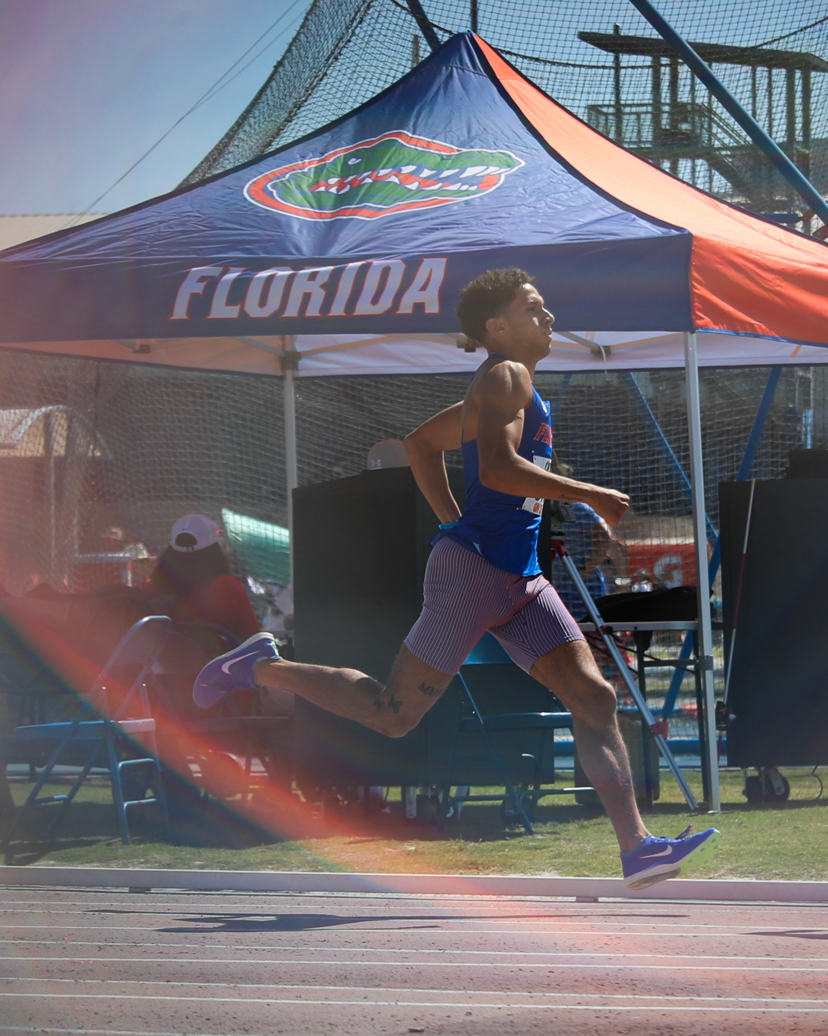 during the Tom Jones Memorial on Saturday, April 19, 2025 at Percy Beard Track at James G. Pressly Stadium in Gainesville, Fla. / UAA Communications photo by Morgan Hurd