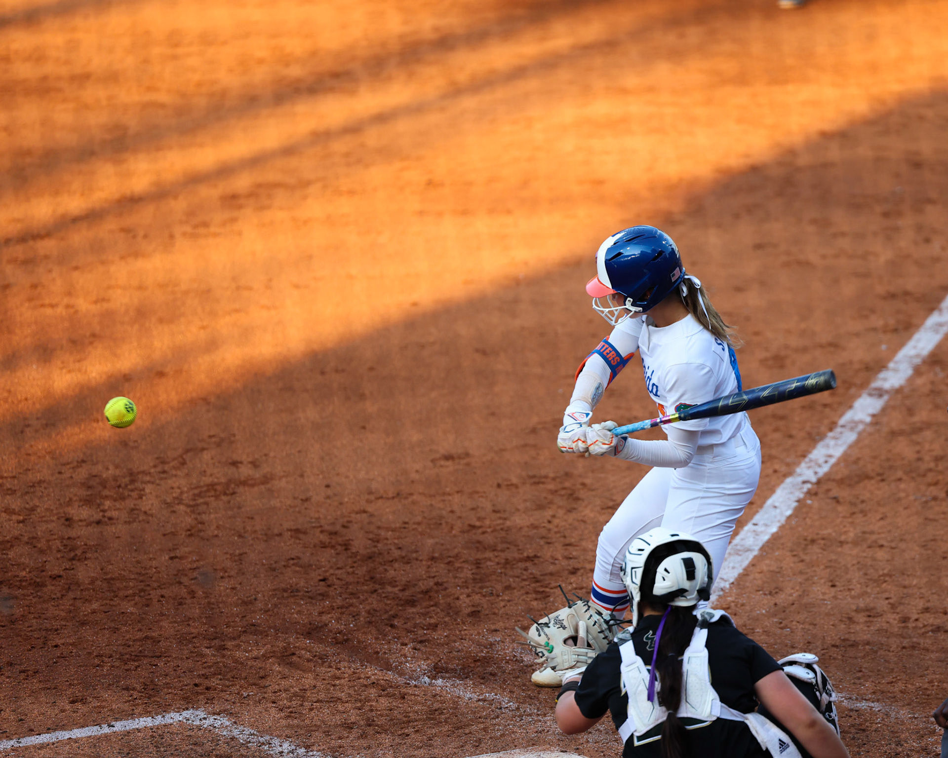 during the Gators' game against the Bulls on Wednesday, April 23, 2025 at Katie Seashole Pressly Softball Stadium in Gainesville, FL / UAA Communications photo by Morgan Hurd