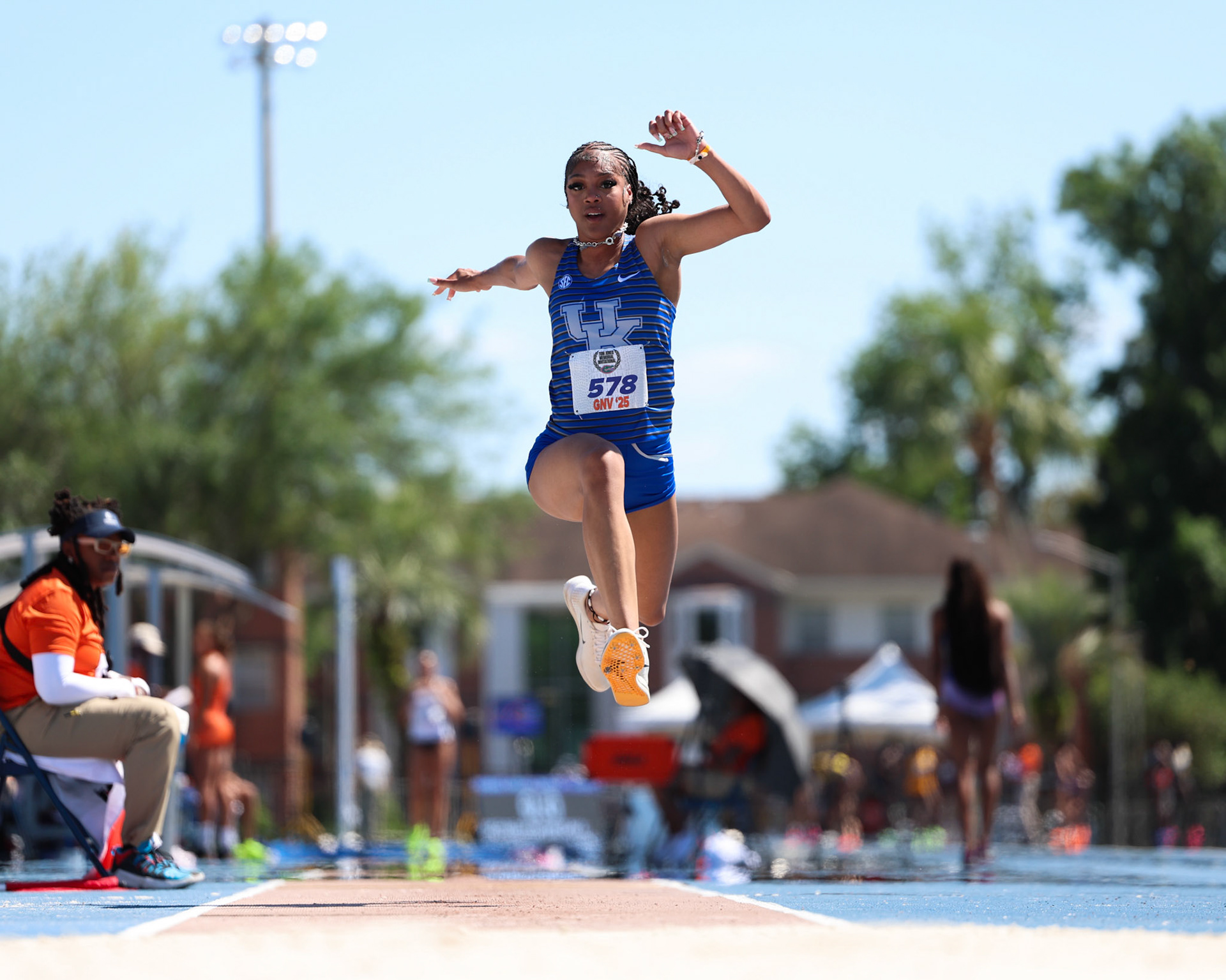 during the Tom Jones Memorial on Saturday, April 19, 2025 at Percy Beard Track at James G. Pressly Stadium in Gainesville, Fla. / UAA Communications photo by Morgan Hurd