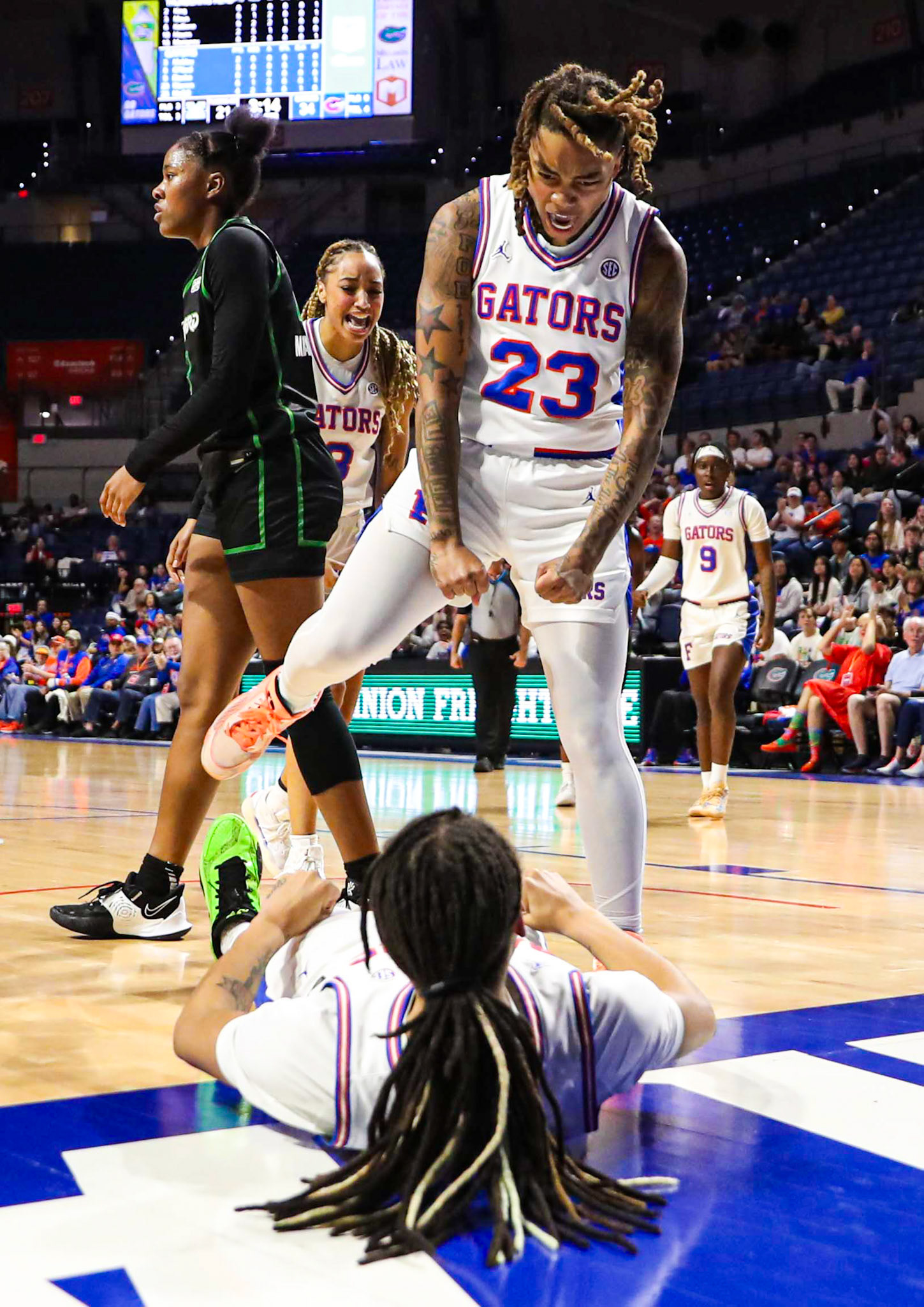 during the Gators' game against the Herd on Sunday, December 8, 2024 at Exactech Arena at the Stephen C. O'Connell Center in Gainesville, FL / UAA Communications photo by Morgan Hurd