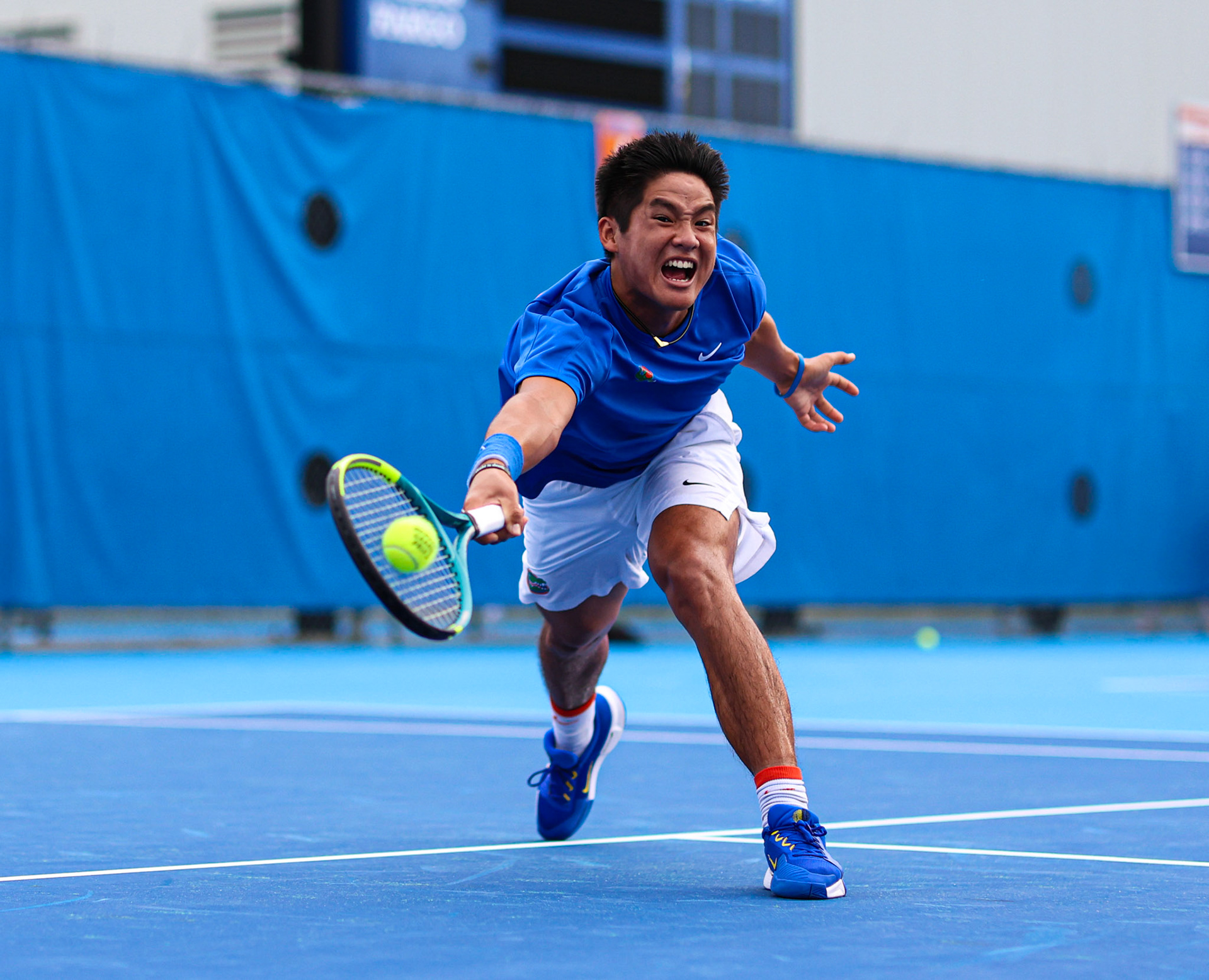 during the Gators' match at the ITA Southeast Regional Championship on Thursday, October 9, 2025 at Alfred A. Ring Tennis Complex in Gainesville, FL / UAA Communications photo by Morgan Hurd