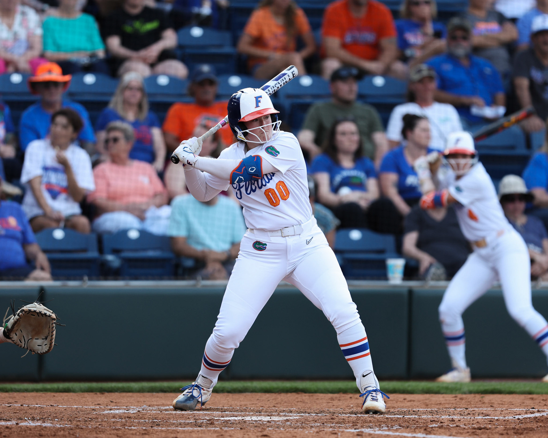 during the Gators' game against the Bulls on Wednesday, April 23, 2025 at Katie Seashole Pressly Softball Stadium in Gainesville, FL / UAA Communications photo by Morgan Hurd