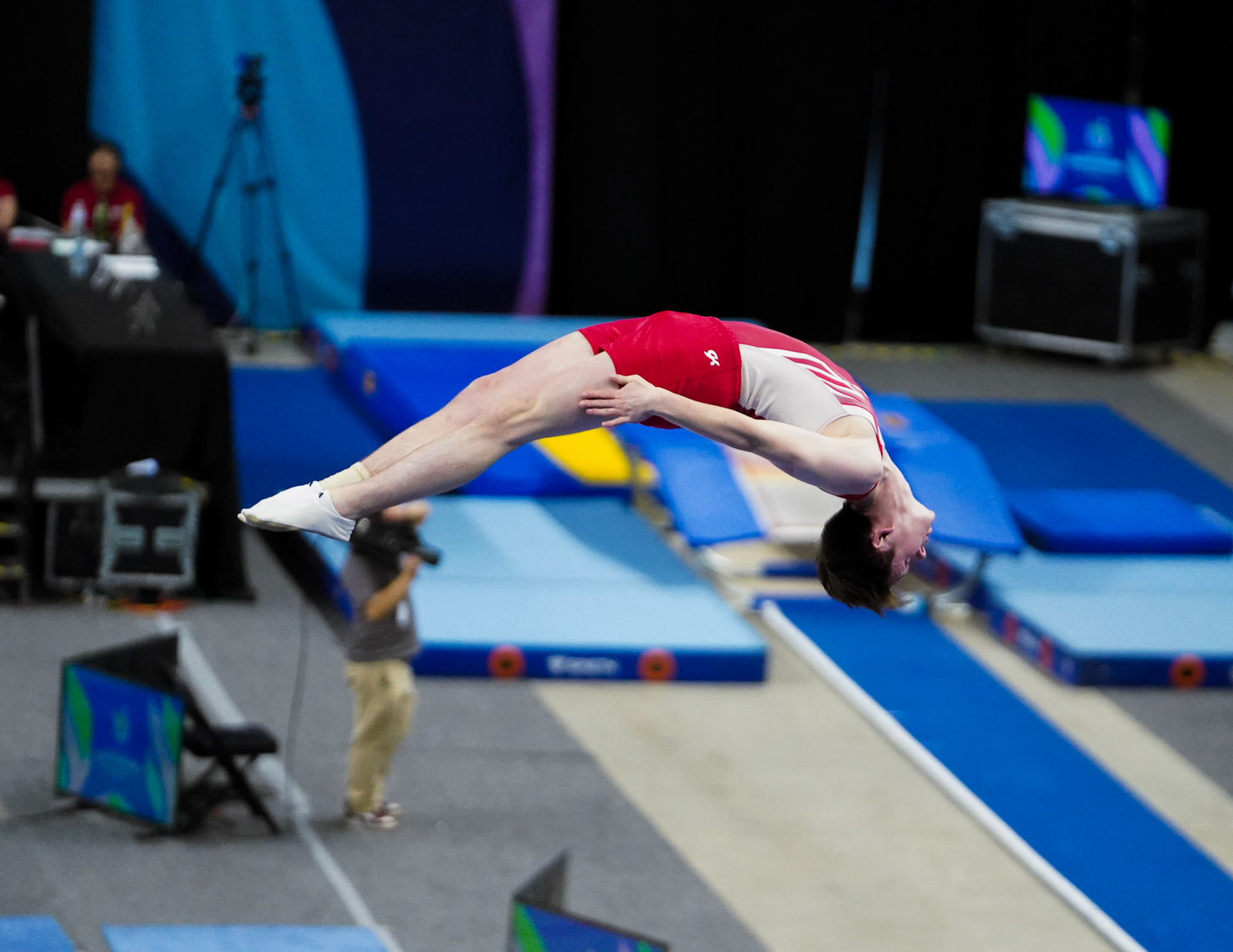 T&amp;T Qualifications during the 2025 USA Gymnastics Gym Champs on Thursday, June 19, 2025 at Amica Mutual Pavilion in Providence, RI /  photo by Morgan Hurd