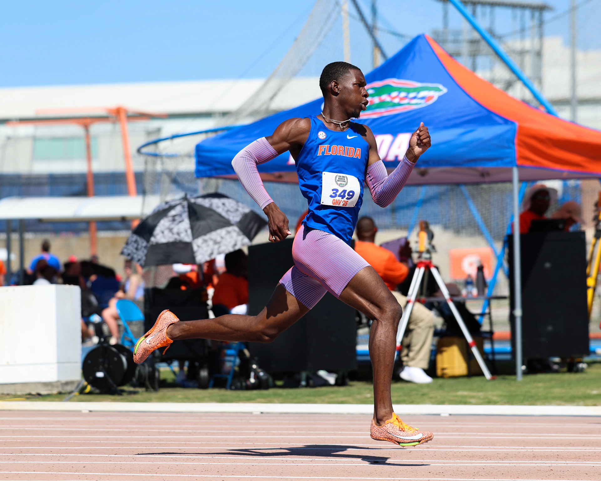 during the Tom Jones Memorial on Saturday, April 19, 2025 at Percy Beard Track at James G. Pressly Stadium in Gainesville, Fla. / UAA Communications photo by Morgan Hurd
