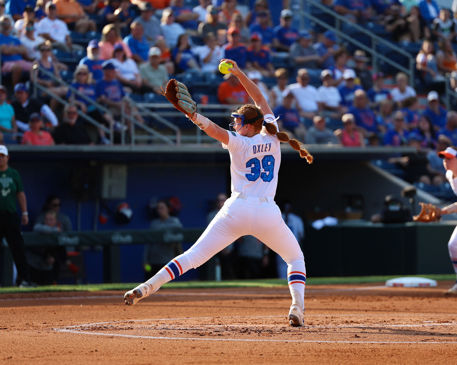 during the Gators' game against the Bulls on Wednesday, April 23, 2025 at Katie Seashole Pressly Softball Stadium in Gainesville, FL / UAA Communications photo by Morgan Hurd