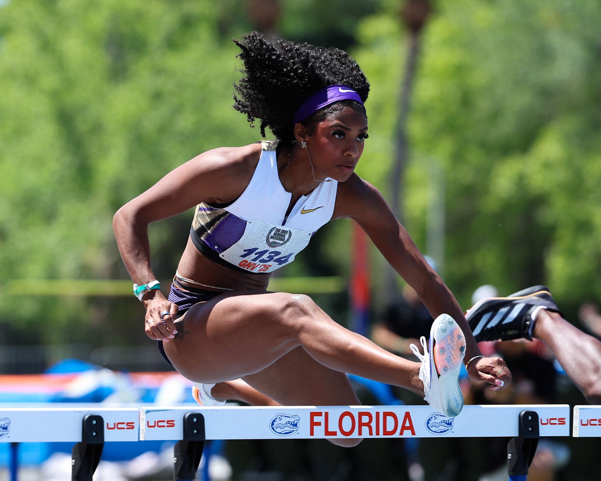 during the Tom Jones Memorial on Saturday, April 19, 2025 at Percy Beard Track at James G. Pressly Stadium in Gainesville, Fla. / UAA Communications photo by Morgan Hurd