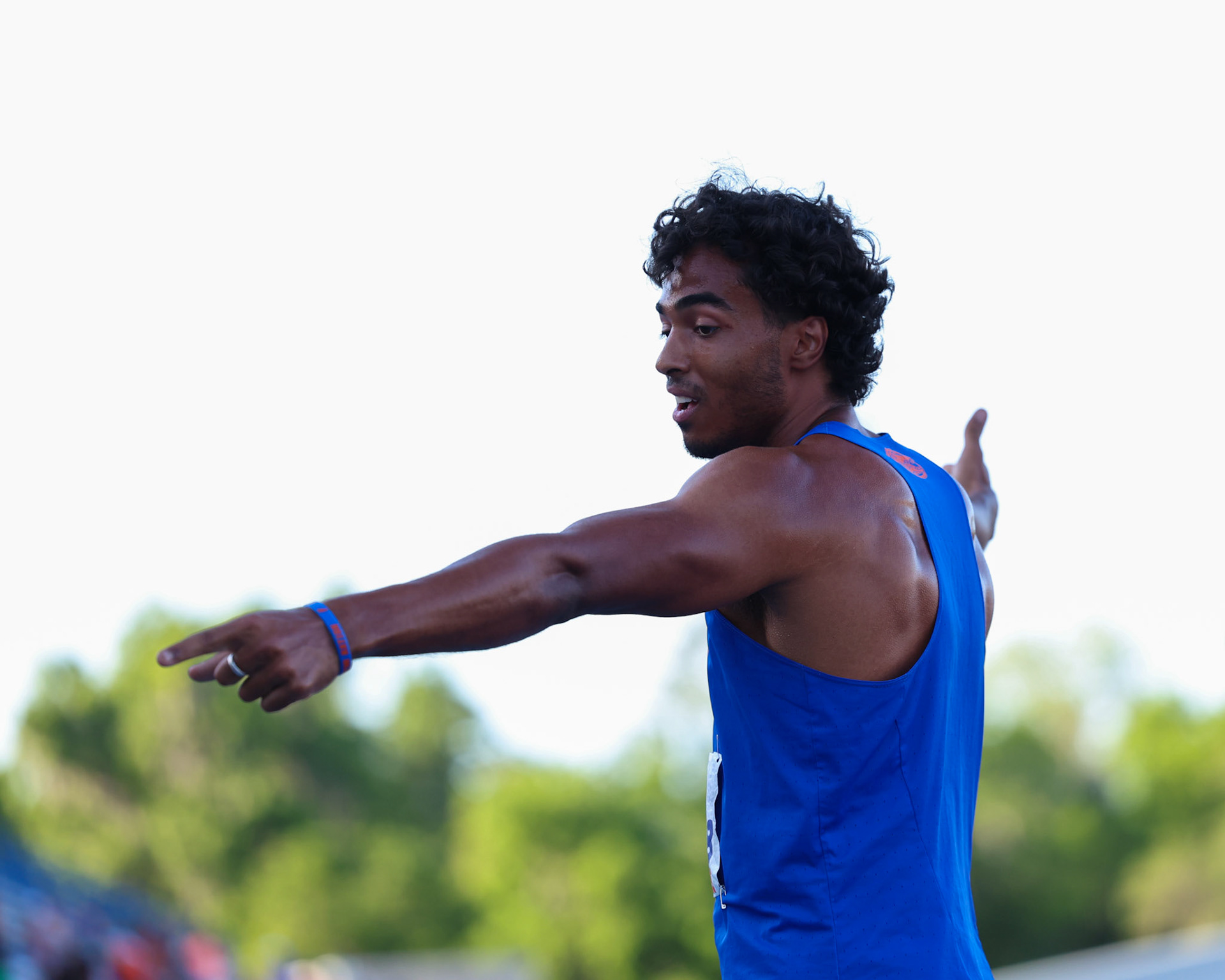during the Tom Jones Memorial on Saturday, April 19, 2025 at Percy Beard Track at James G. Pressly Stadium in Gainesville, Fla. / UAA Communications photo by Morgan Hurd