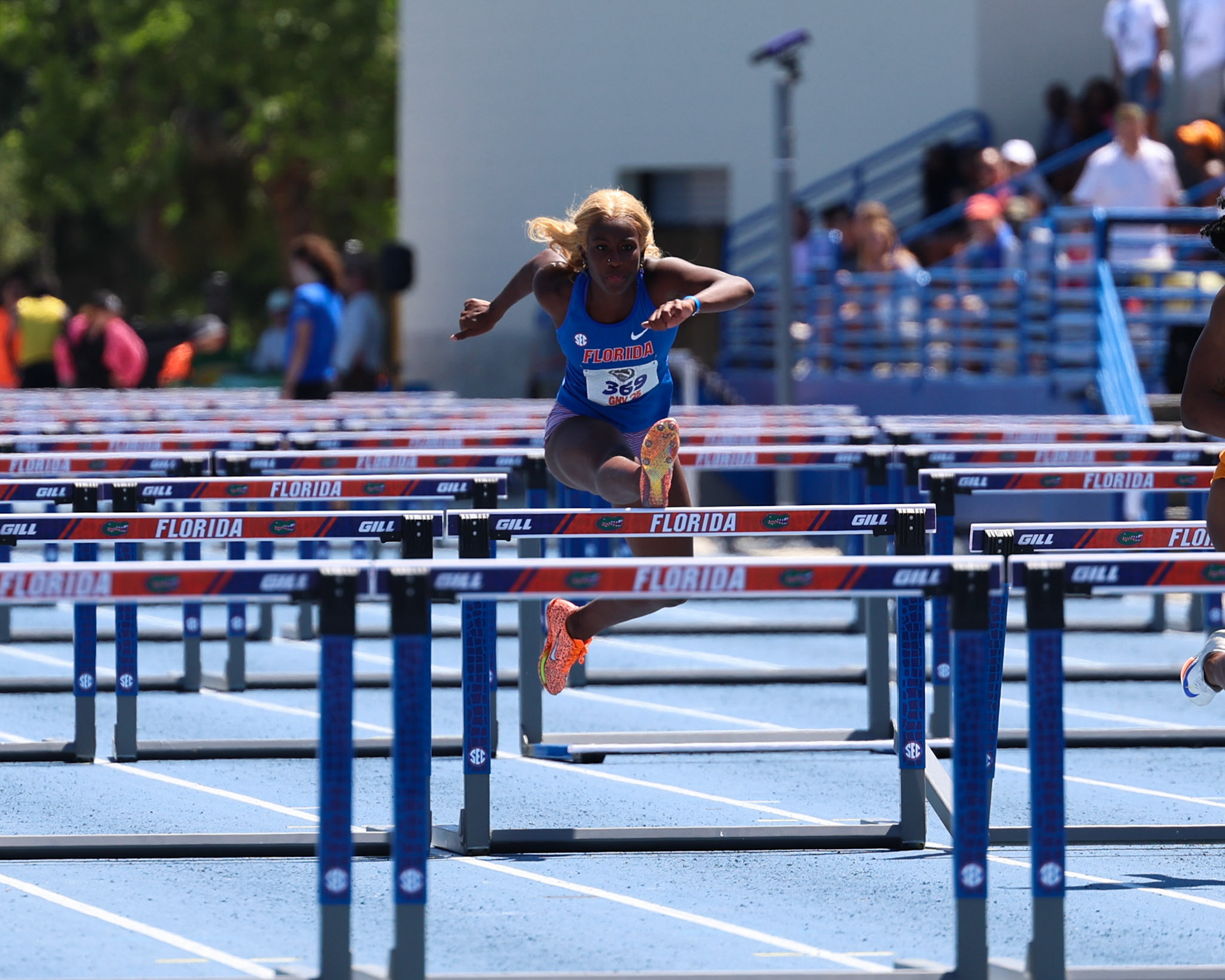 during the Tom Jones Memorial on Saturday, April 19, 2025 at Percy Beard Track at James G. Pressly Stadium in Gainesville, Fla. / UAA Communications photo by Morgan Hurd