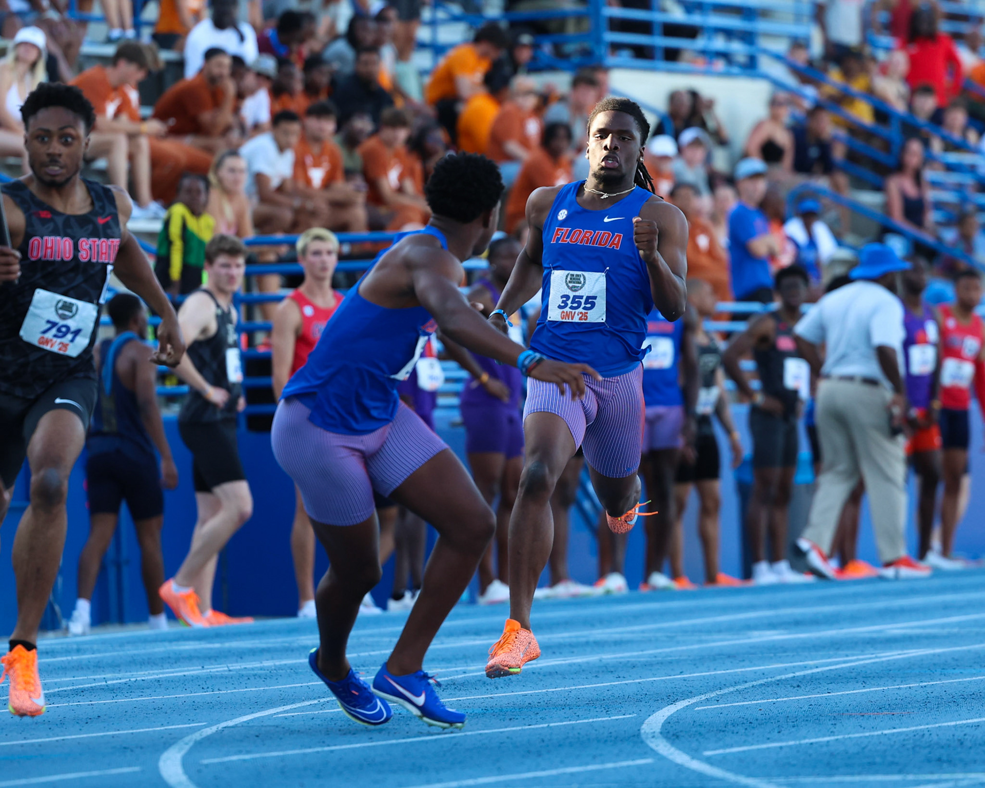 during the Tom Jones Memorial on Saturday, April 19, 2025 at Percy Beard Track at James G. Pressly Stadium in Gainesville, Fla. / UAA Communications photo by Morgan Hurd