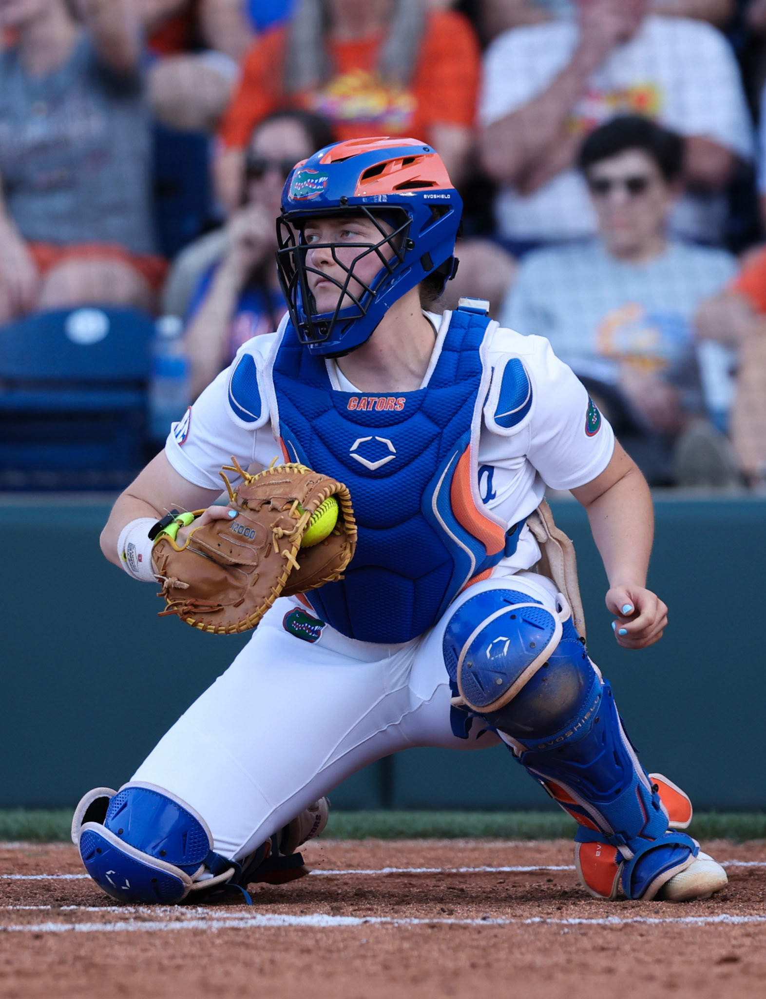 during the Gators' game against the Bulls on Wednesday, April 23, 2025 at Katie Seashole Pressly Softball Stadium in Gainesville, FL / UAA Communications photo by Morgan Hurd