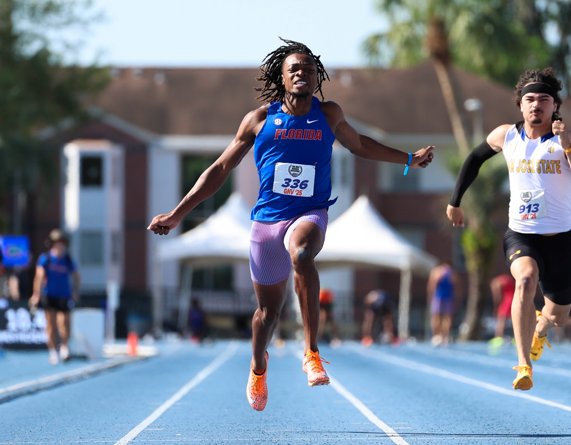 during the Tom Jones Memorial on Saturday, April 19, 2025 at Percy Beard Track at James G. Pressly Stadium in Gainesville, Fla. / UAA Communications photo by Morgan Hurd