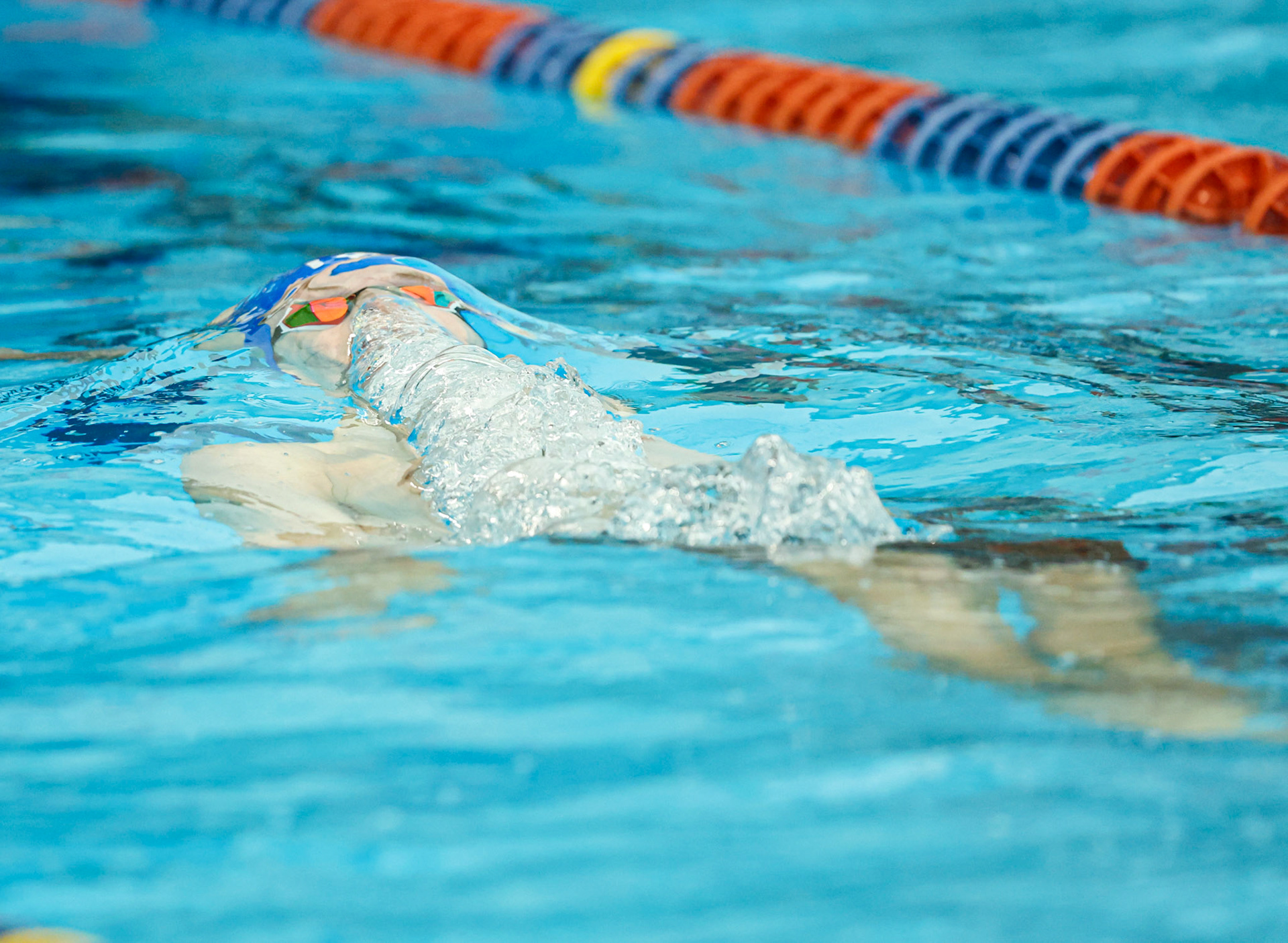 during the Gators' meet against the Cavaliers on Friday, October 10, 2025 at the Stephen C. O’Connell Center Natatorium in Gainesville, FL / UAA Communications photo by Morgan Hurd