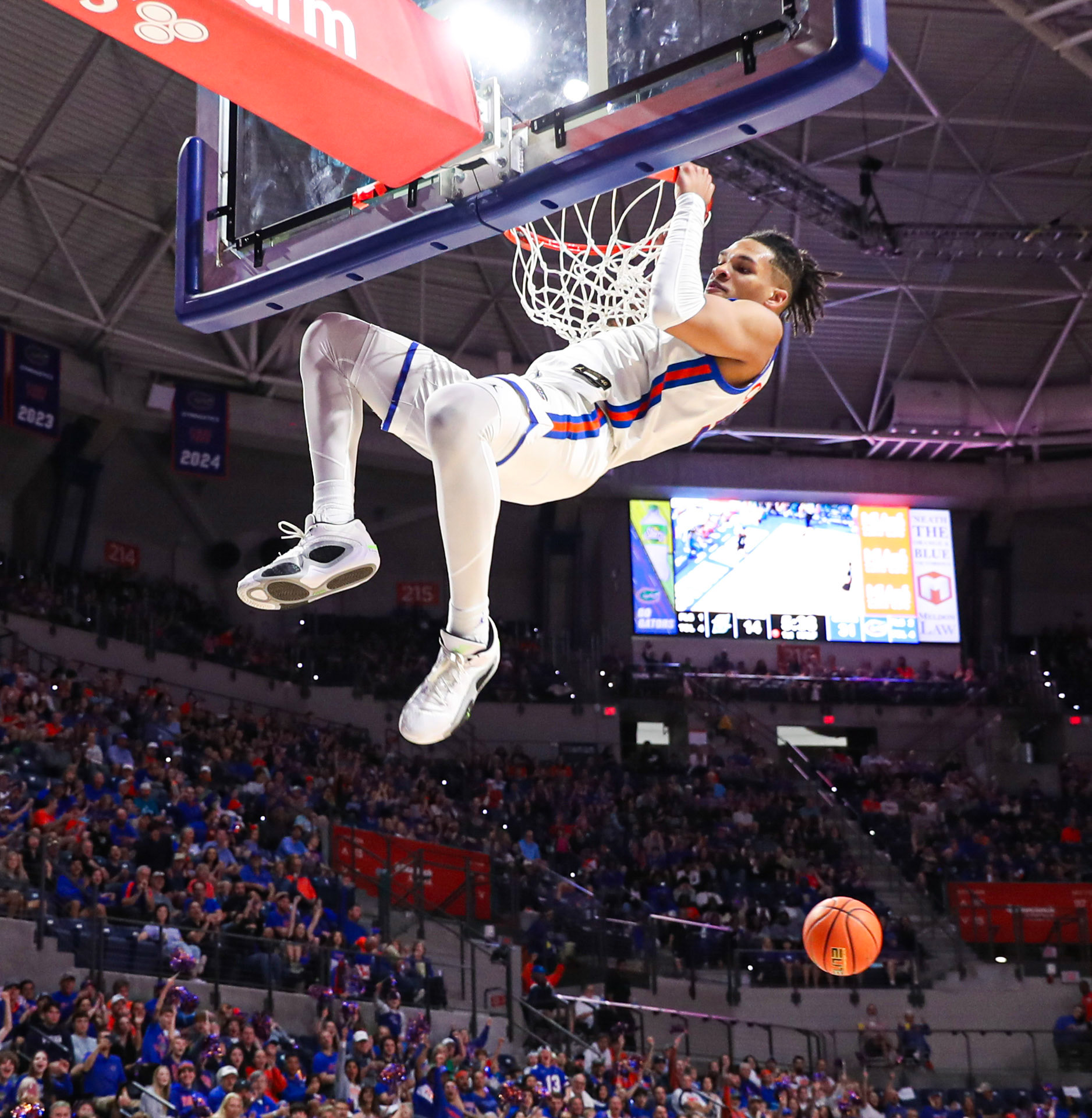during the Gators' game against the Hatters on Sunday, December 29, 2024 at Exactech Arena at the Stephen C. O'Connell Center in Gainesville, FL / UAA Communications photo by Morgan Hurd