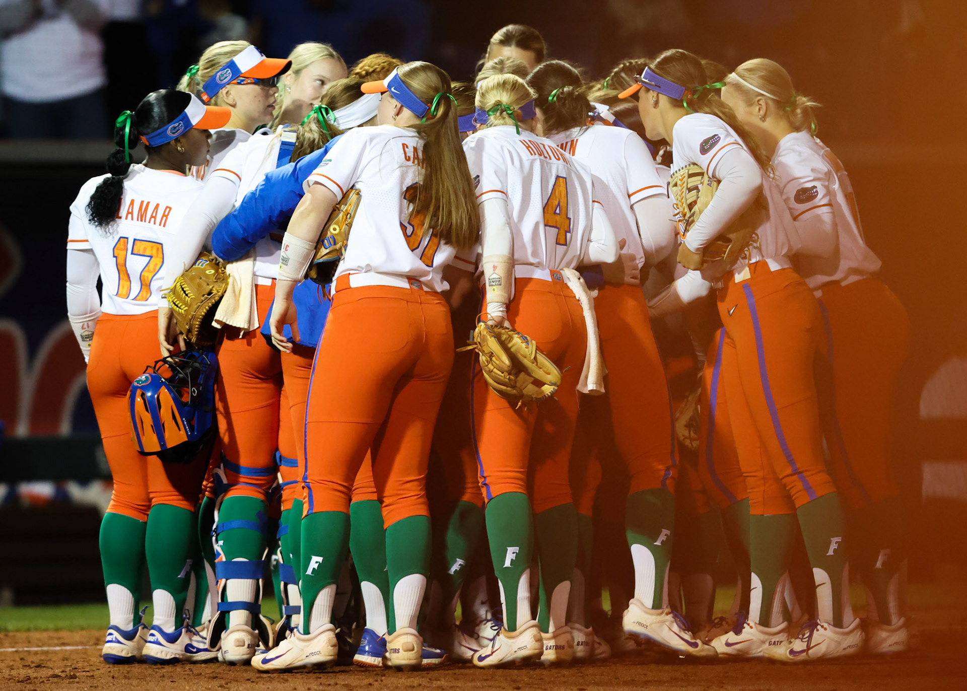 during the Gators' game against the Longhorns on Monday, March 17, 2025 at Katie Seashole Pressly Softball Stadium in Gainesville, FL / UAA Communications photo by Morgan Hurd