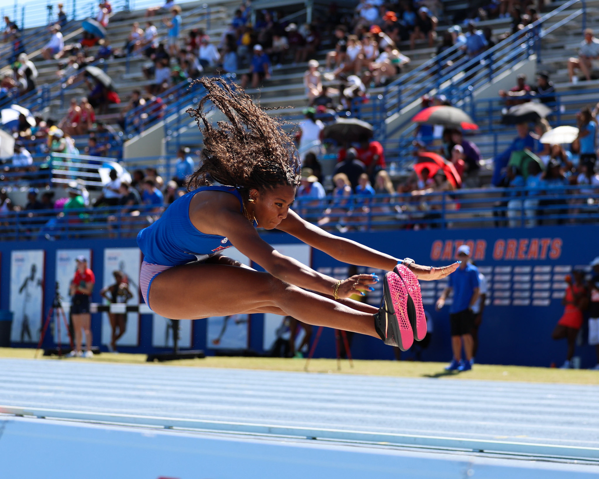 during the Tom Jones Memorial on Saturday, April 19, 2025 at Percy Beard Track at James G. Pressly Stadium in Gainesville, Fla. / UAA Communications photo by Morgan Hurd