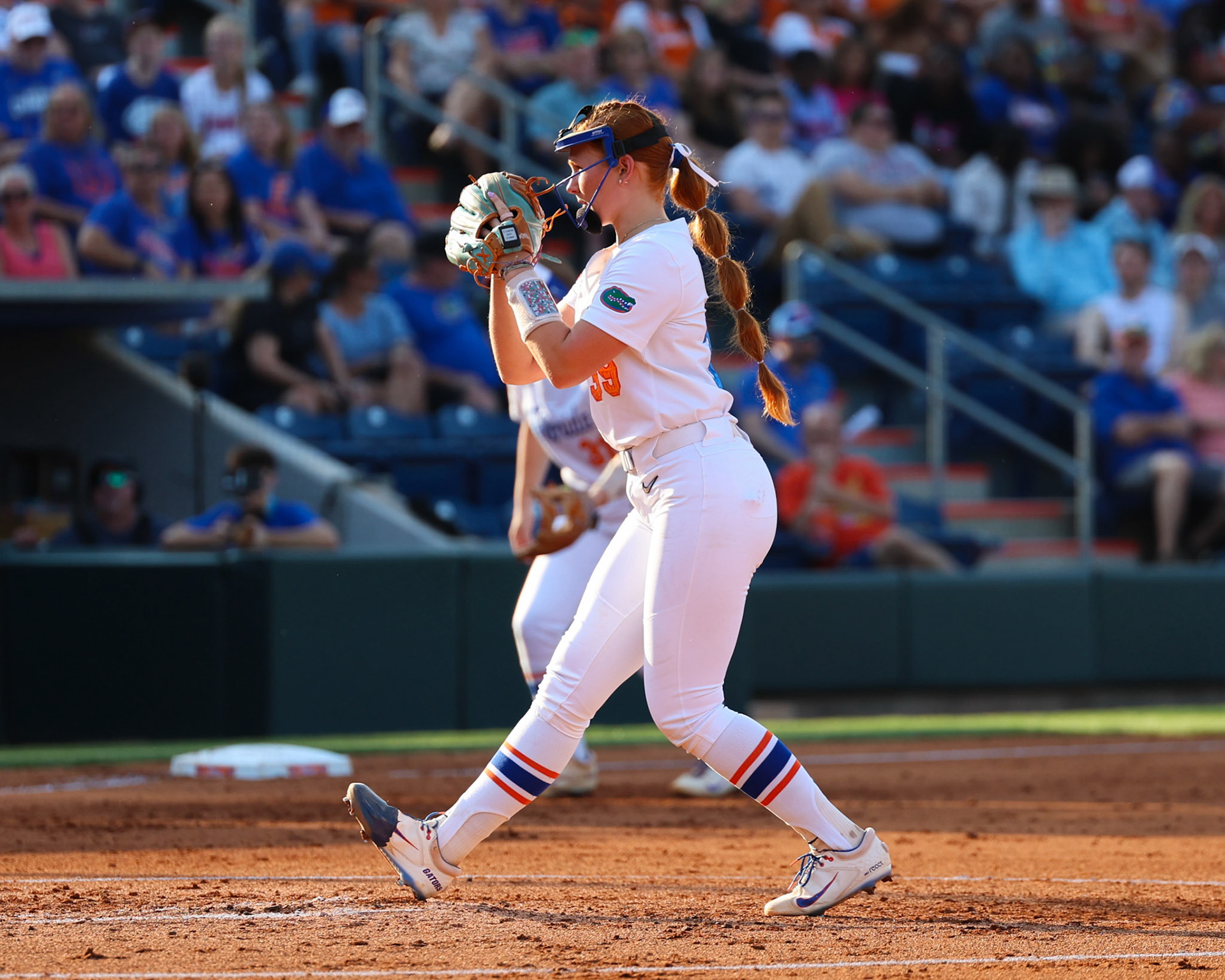 during the Gators' game against the Bulls on Wednesday, April 23, 2025 at Katie Seashole Pressly Softball Stadium in Gainesville, FL / UAA Communications photo by Morgan Hurd