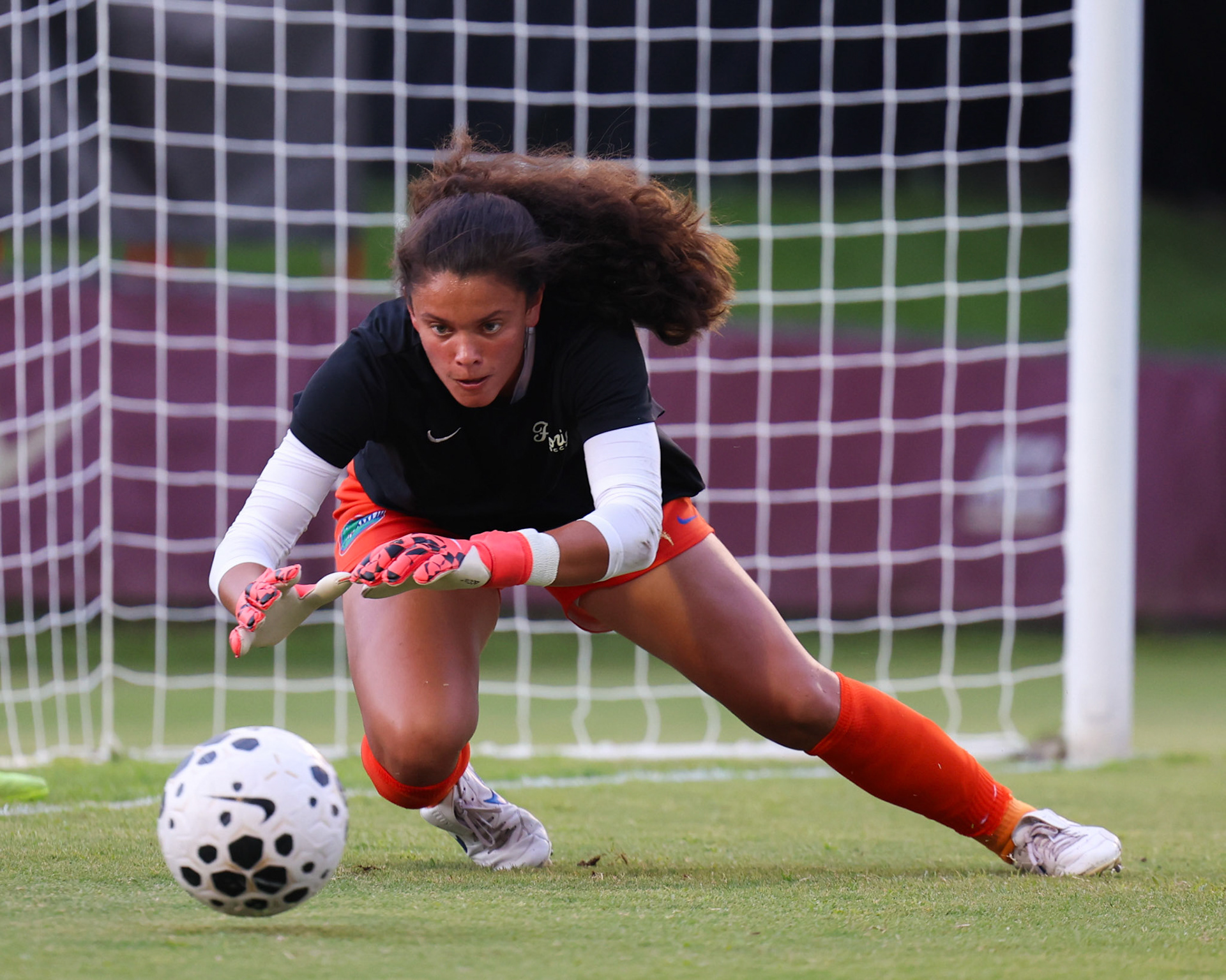 during the Gators' game against the Florida State Seminoles on Thursday, August 14, 2025 at Seminole Soccer Complex in Tallahassee, FL / UAA Communications photo by Morgan Hurd