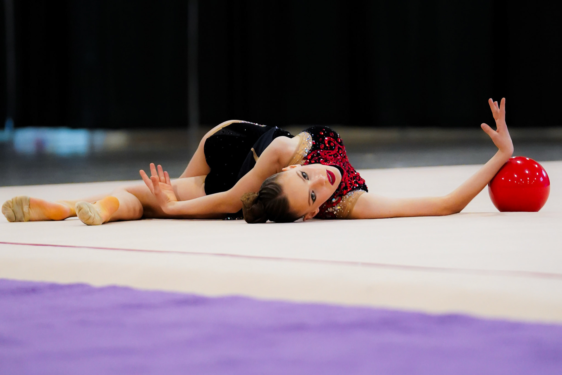 DevelopmentalRhythmic_Session3_ during the 2025 USA Gymnastics Gym Champs Practice on Wednesday, June 18, 2025 at Rhode Island Convention Center in Providence, RI /  photo by Morgan Hurd