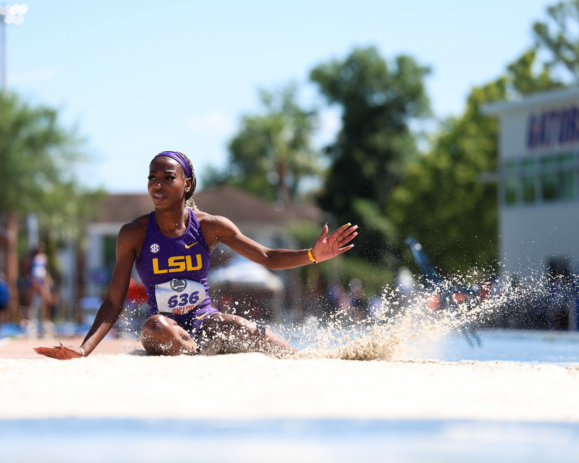 during the Tom Jones Memorial on Saturday, April 19, 2025 at Percy Beard Track at James G. Pressly Stadium in Gainesville, Fla. / UAA Communications photo by Morgan Hurd