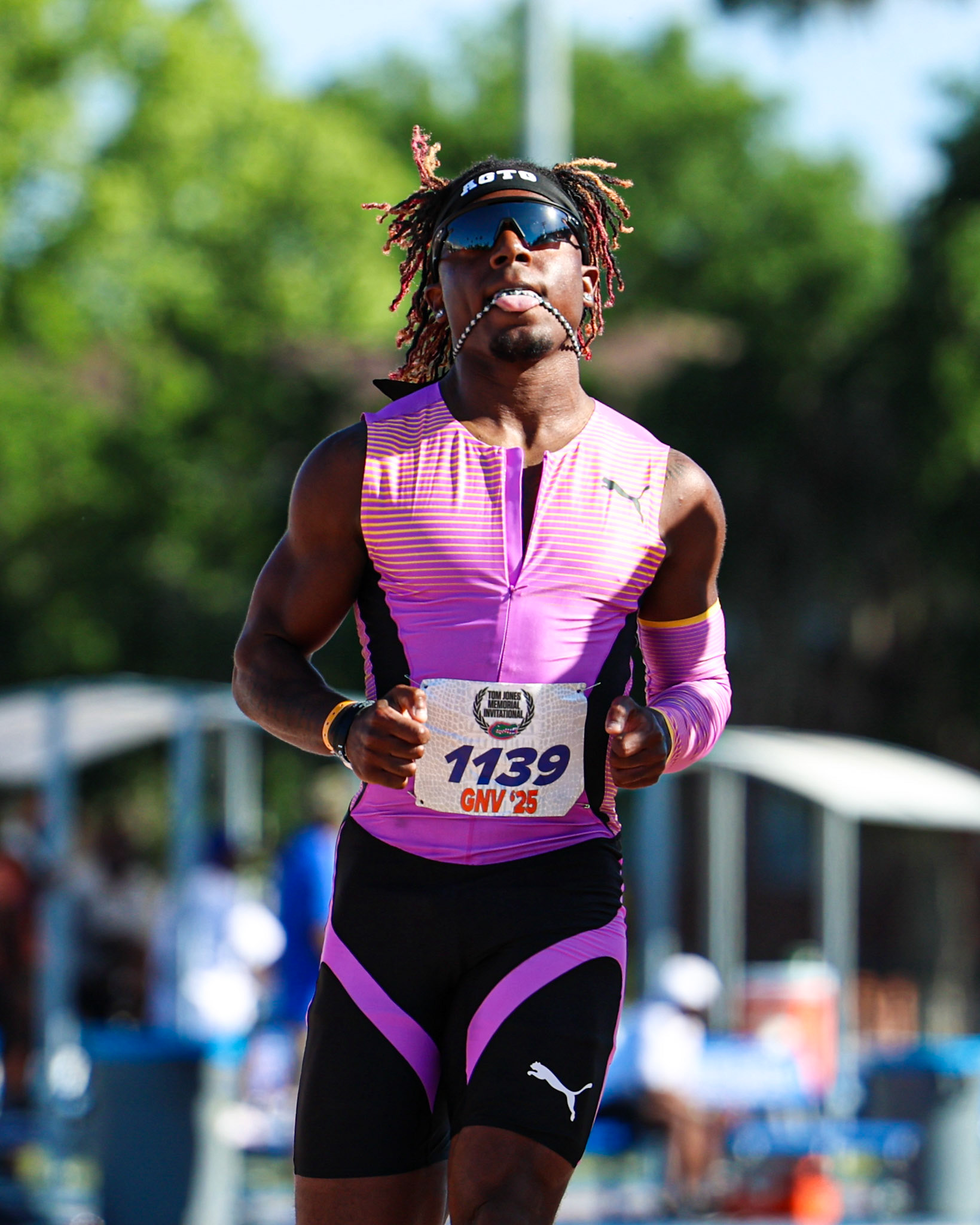 during the Tom Jones Memorial on Saturday, April 19, 2025 at Percy Beard Track at James G. Pressly Stadium in Gainesville, Fla. / UAA Communications photo by Morgan Hurd