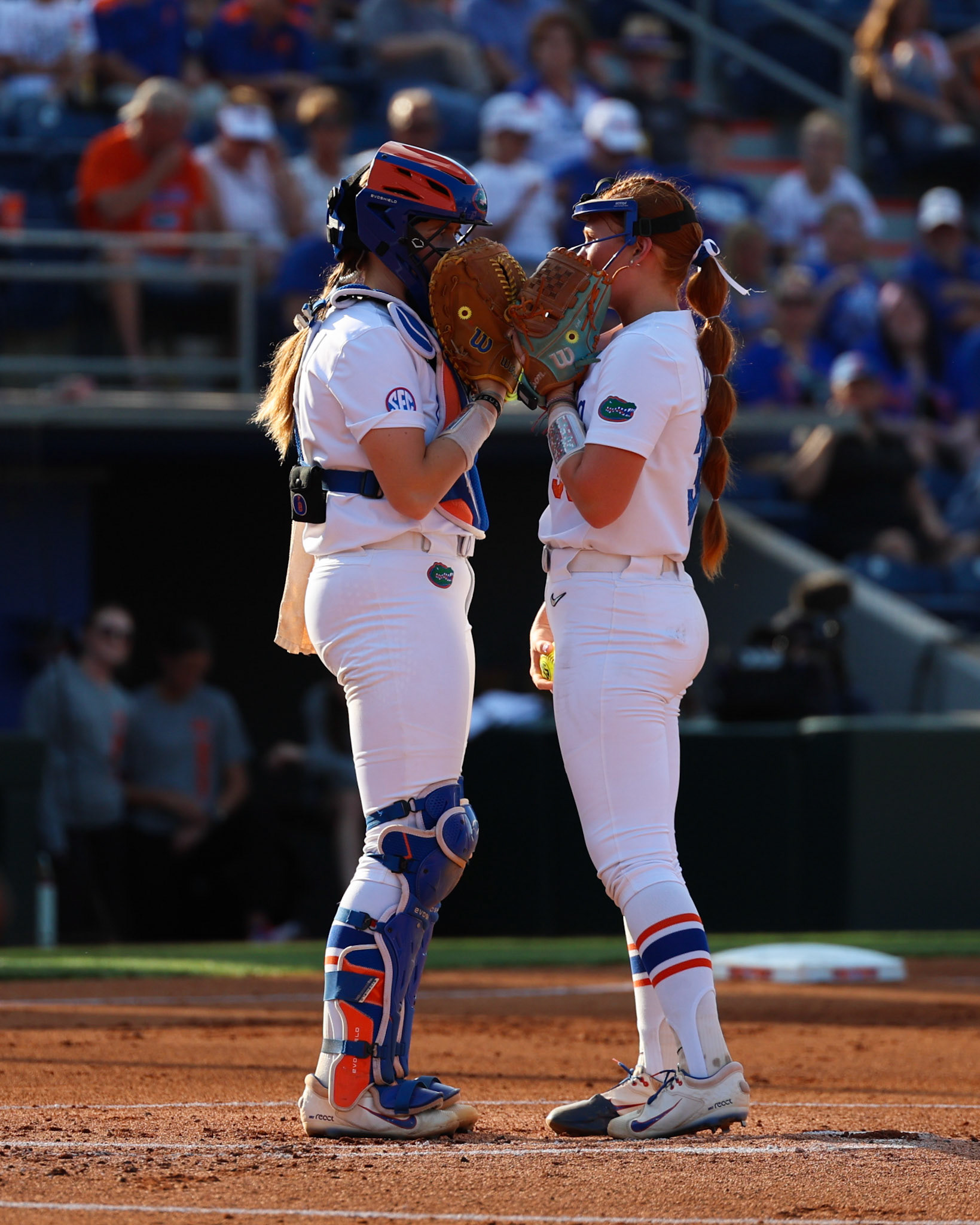 during the Gators' game against the Bulls on Wednesday, April 23, 2025 at Katie Seashole Pressly Softball Stadium in Gainesville, FL / UAA Communications photo by Morgan Hurd