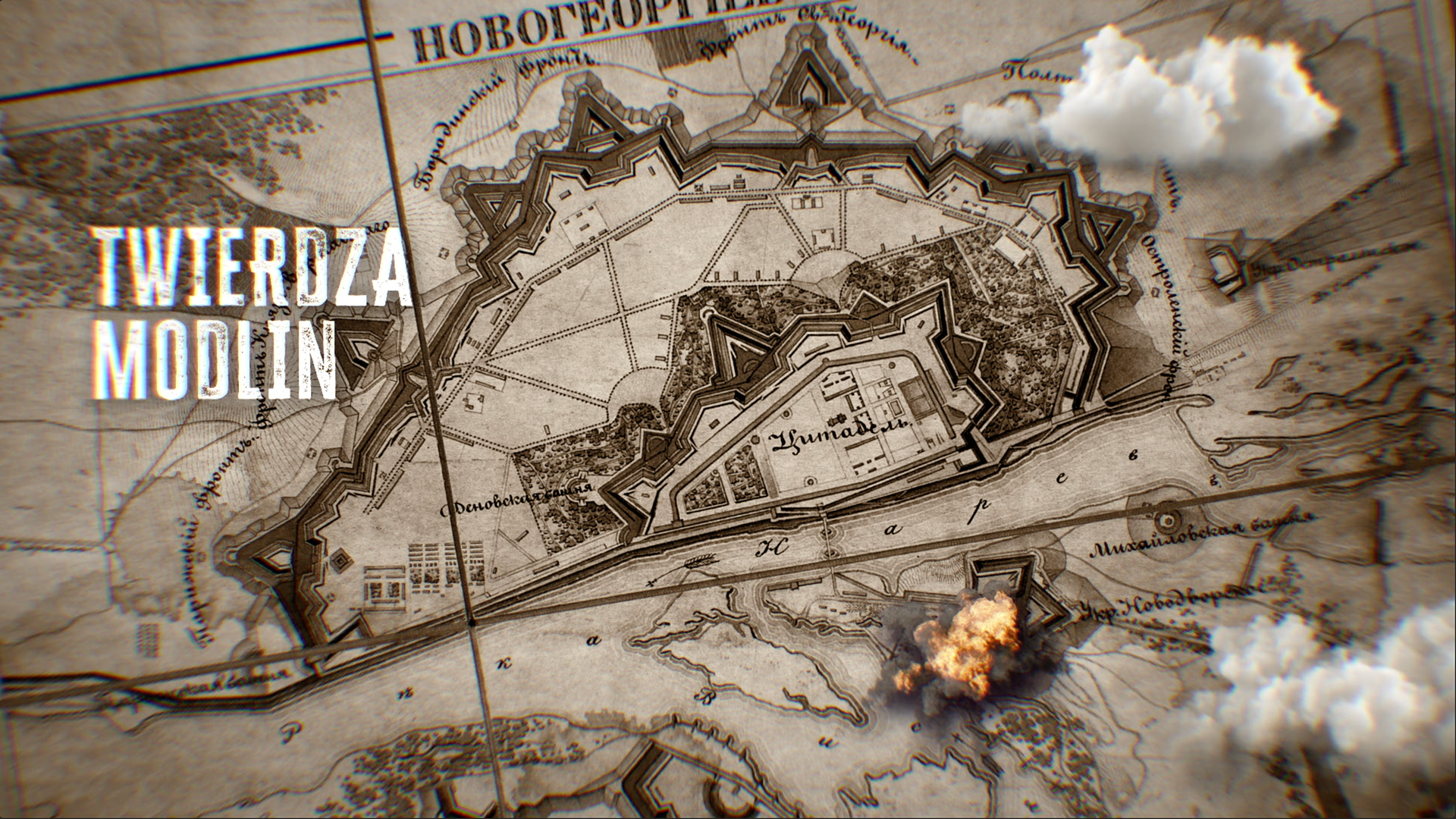 stara mapa Twierdzy Modlin