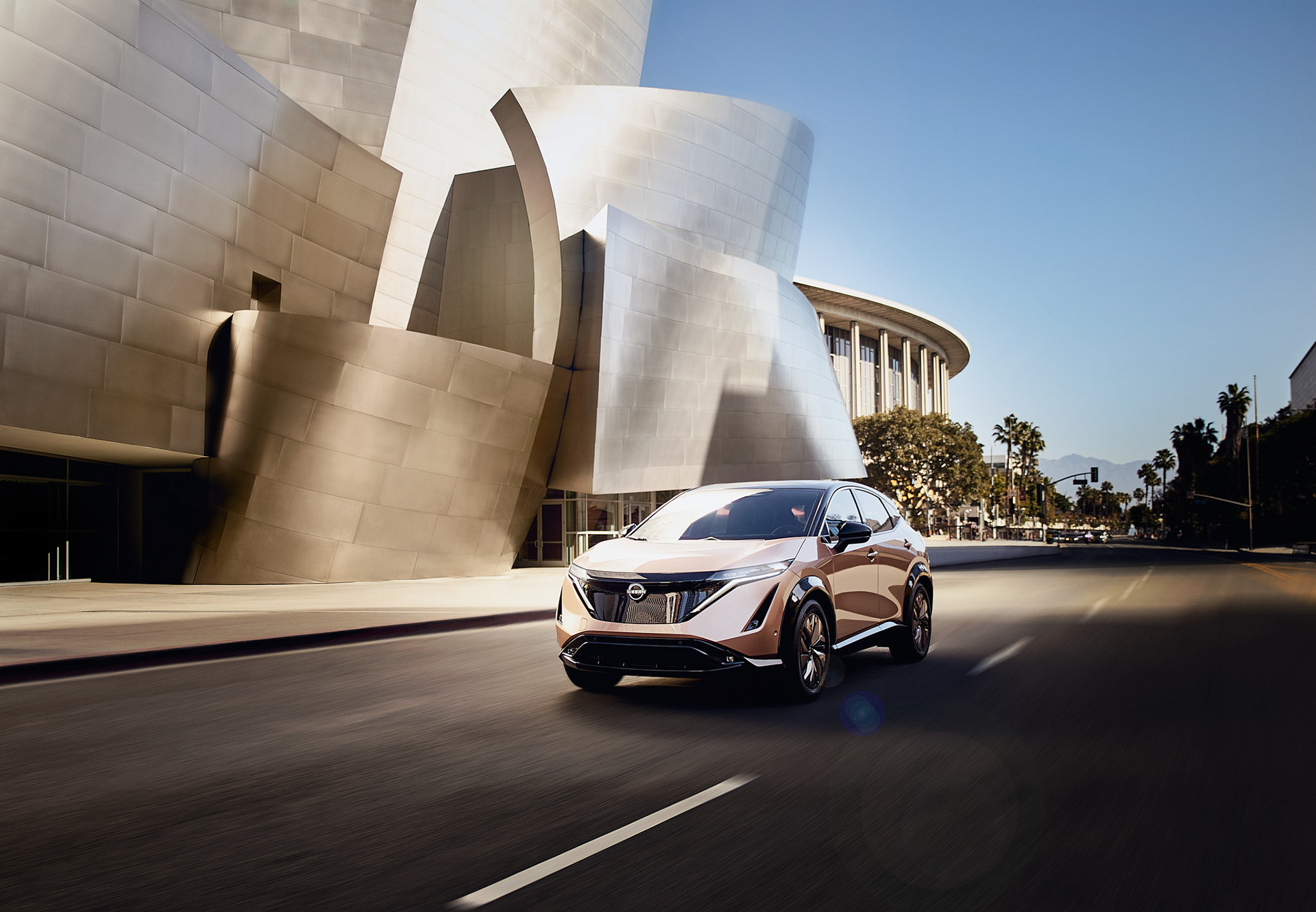 Nissan Ariya electric car ad with polished retouching and clean grading by 33Post.