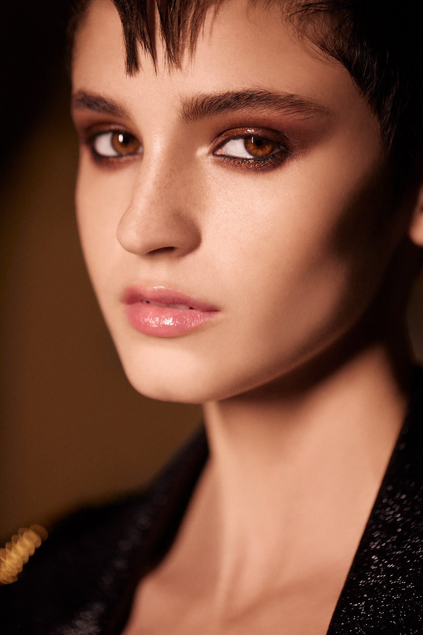 Editorial portrait from Tom Ford ad campaign, post-produced by 33Post.