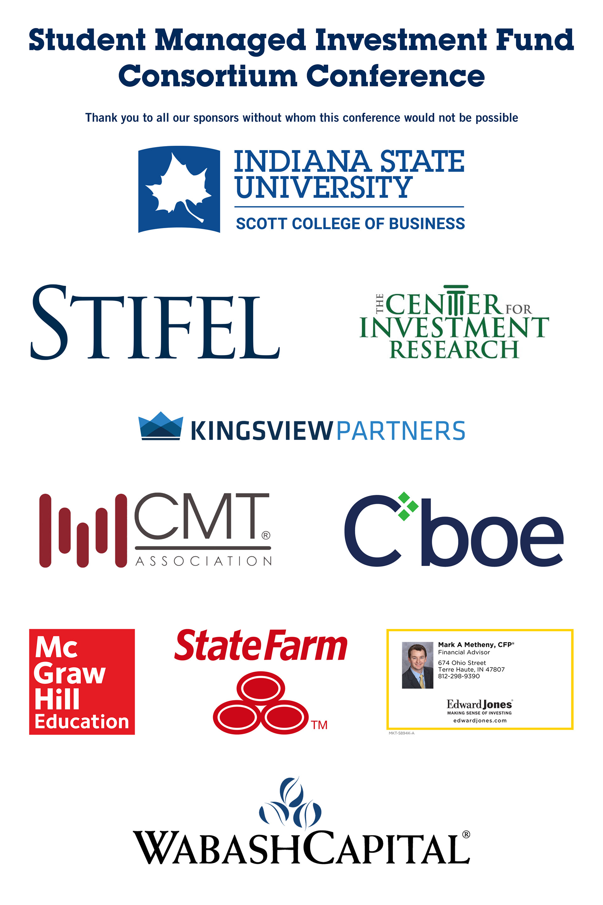Our sponsors without whom the conference would not be possible.