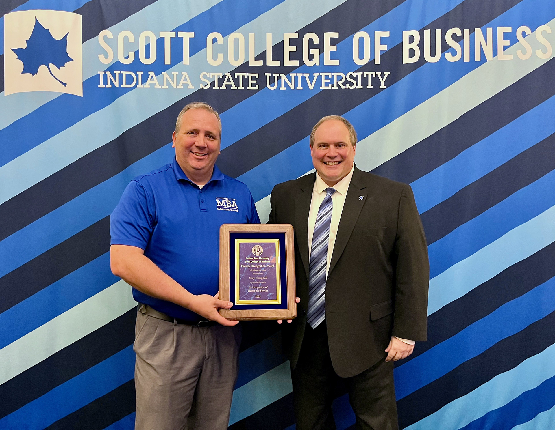 College award for service - Dr. Cory Campbell