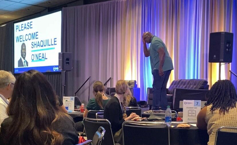 Shaquille O'Neal was one of the keynote speakers