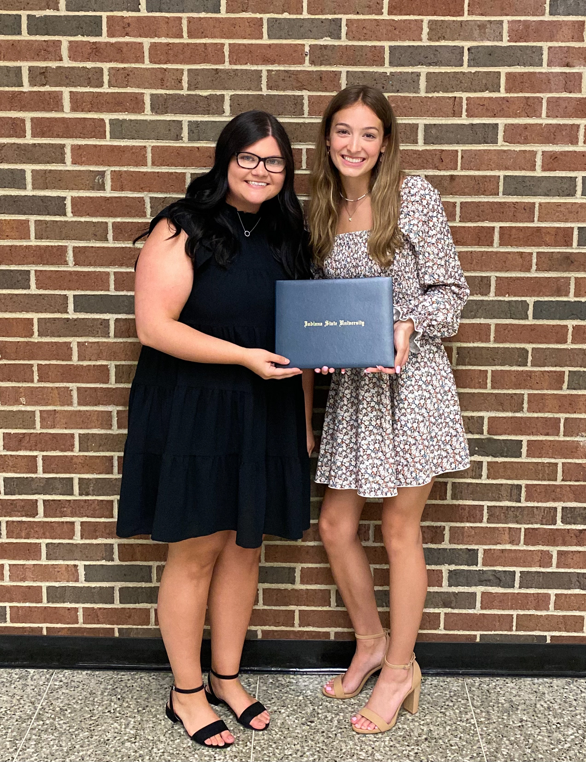 Emily Virostko '18 with Networks Professional Development Program invitee and University Honors Scholar Hannah Natschke