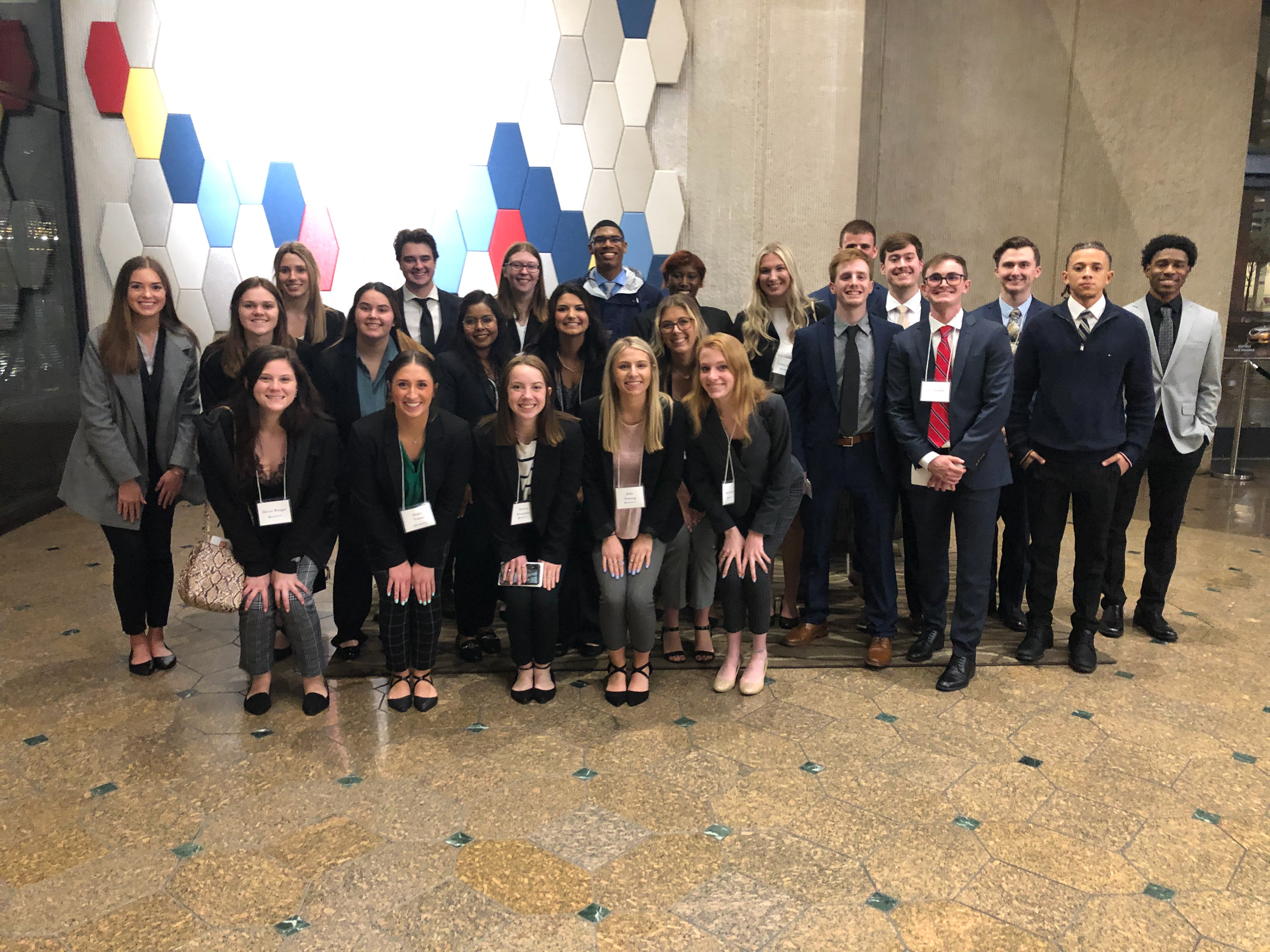 Students at the Executive Dining Experience held on April 13, 2022 at the Skyline Club in Indianapolis