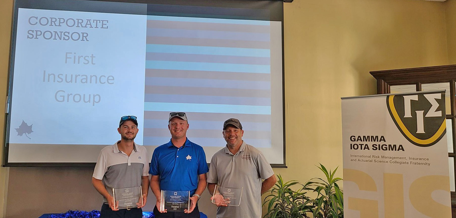 The winning team, First Insurance Group with Nick McCollum, Seth Payton, Clint Weddle, and Chris Dehart