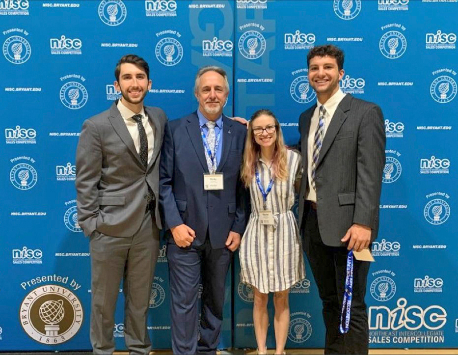 Rachel Hildebrand, Connor Lash, and Austin Schwartz-Thrasher competed in the Northeast Intercollegiate Sales Competition under the coaching of Dr. Ricky Fergurson on November 11/12, 2022