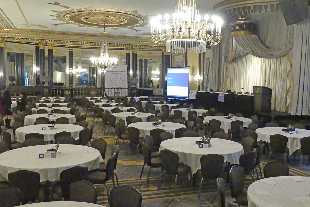 All quiet before the conference started