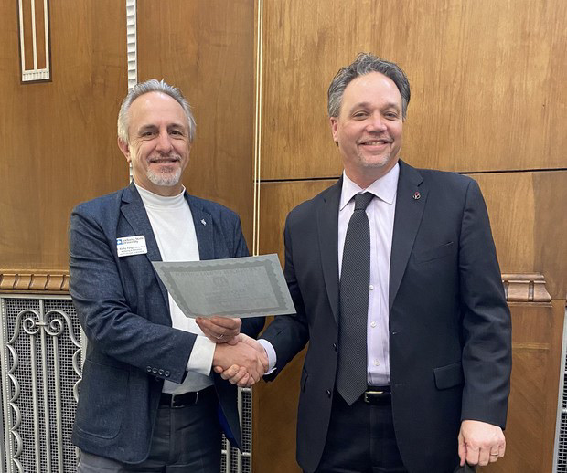Special recognition from Provost Dr. Christopher Olsen for Dr. Ricky Fergurson for his article, "Salesperson Attributes that Influence Consumer Perceptions of Sales Interactions" in the Journal of Consumer Marketing. February 23, 2022.