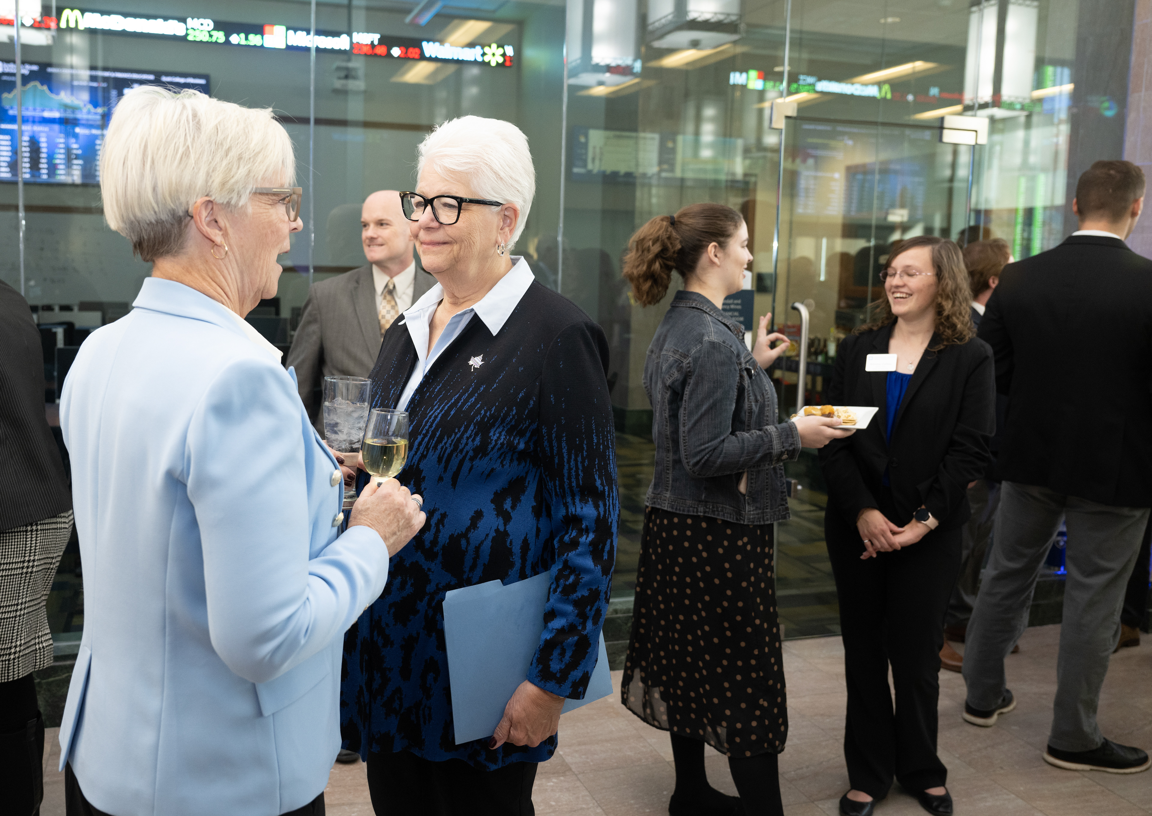 Buffy Boulet and Deborah Curtis, President of Indiana State University