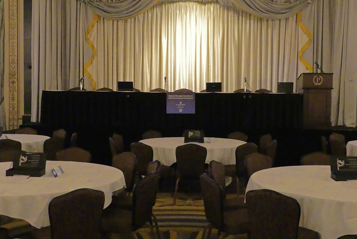 All quiet before the conference started