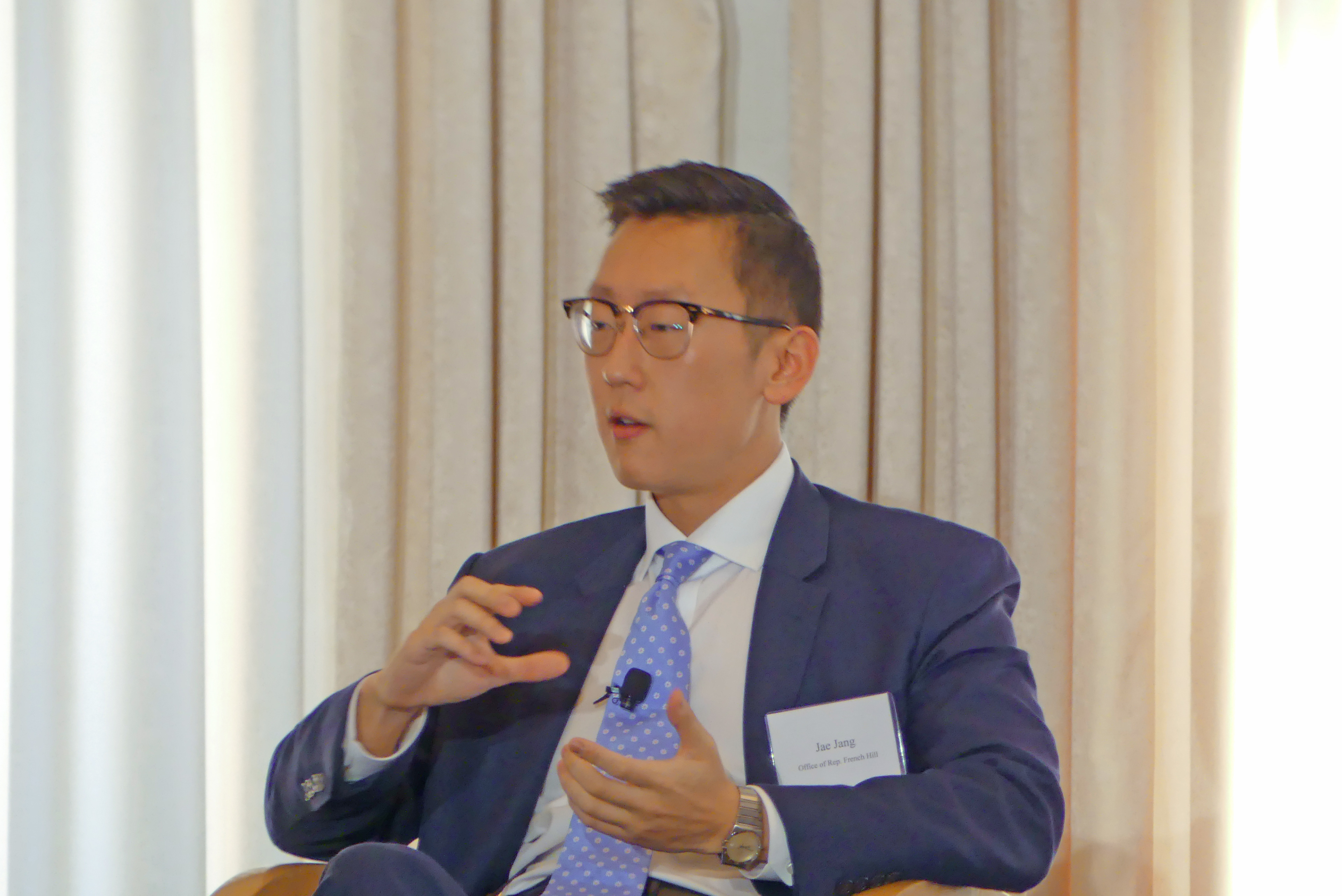 Jae Jang, policy advisor to The Honorable French Hill (R-AR)