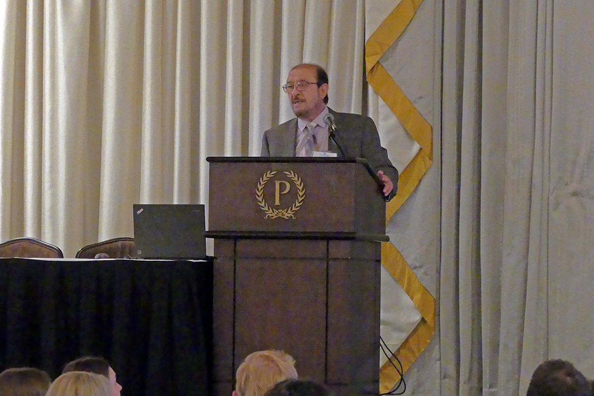 Dr. Tarek Zaher (Indiana State University), co-founder of SMIFC, making the opening remarks