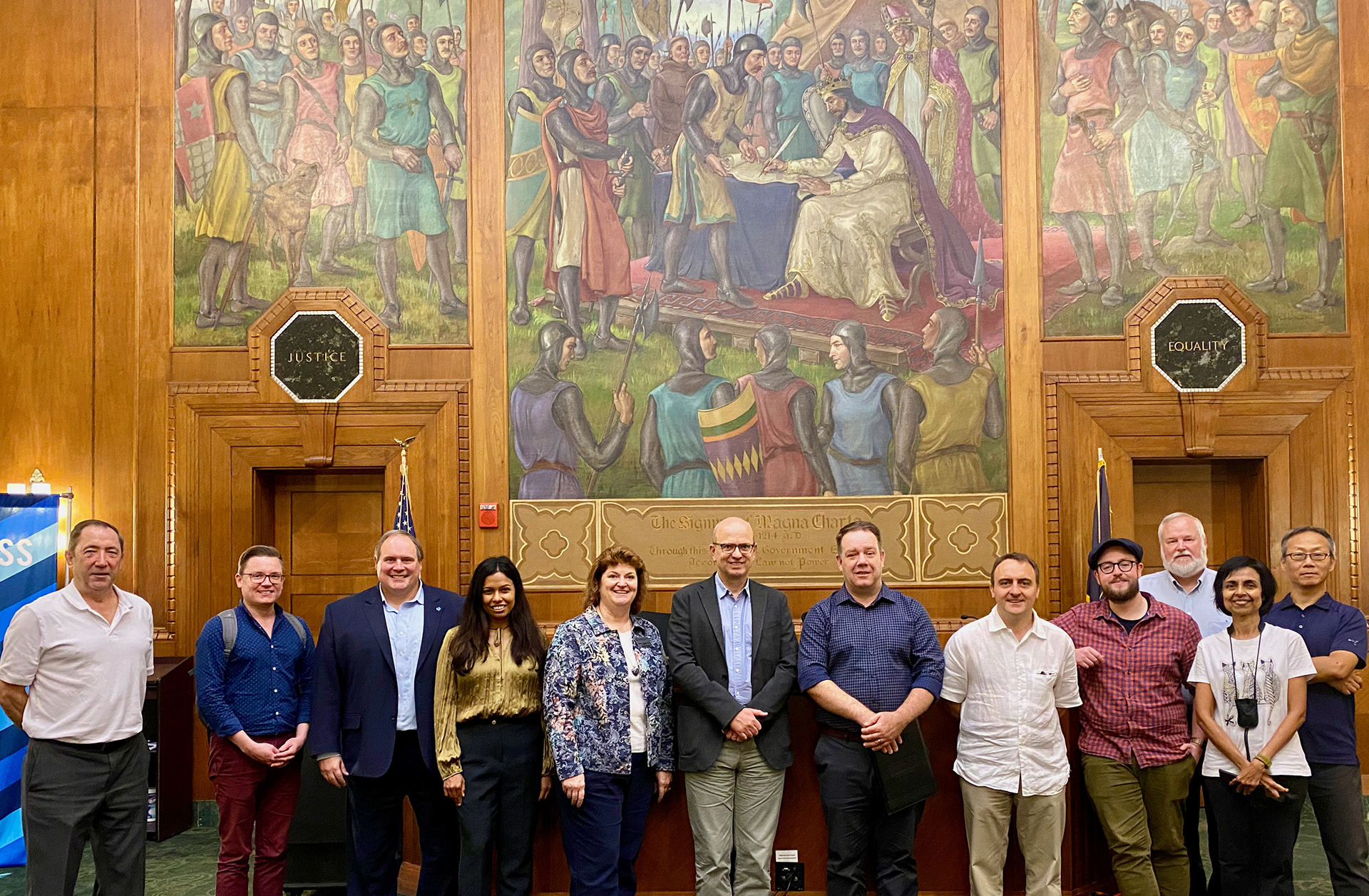 After visiting Edge Hill University in Ormskirk, England during the summer, Dr. Aruna Chandra organized a visit of their students to the Scott College of Business