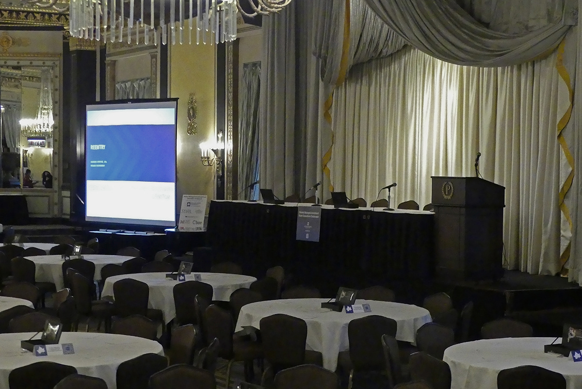 All quiet before the conference started