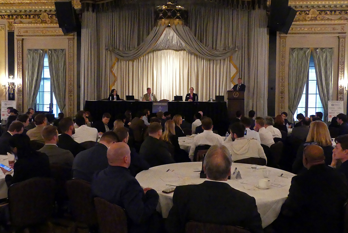 Dr. Anne Drougas, Dominican University; Alvin Kressler, CMT Association; Tiffany Dolby, Charles Schwab & Co.; and Buff Dormeier, CMT, Kingsview Partners